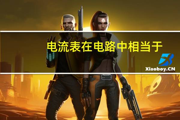 电流表在电路中相当于