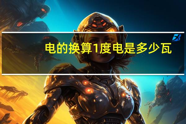 电的换算1度电是多少瓦