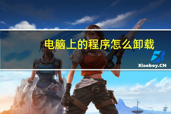 电脑上的程序怎么卸载