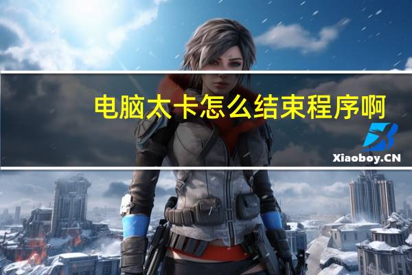 电脑太卡怎么结束程序啊