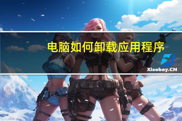 电脑如何卸载应用程序