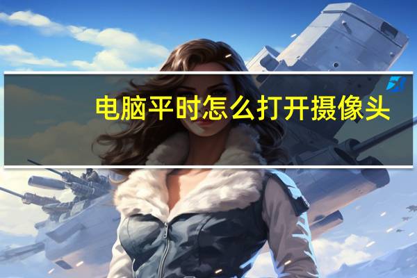 电脑平时怎么打开摄像头