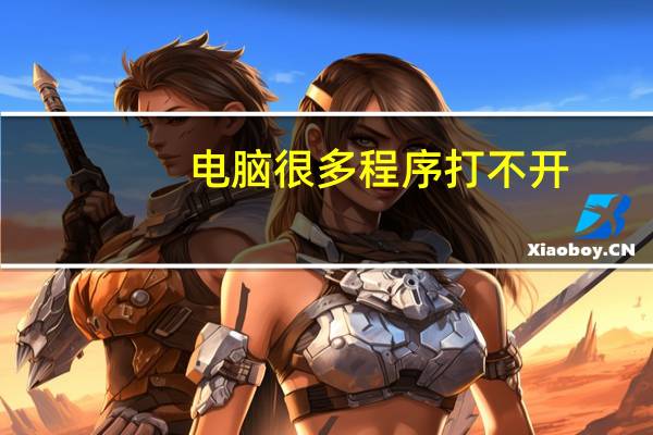 电脑很多程序打不开