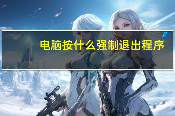 电脑按什么强制退出程序