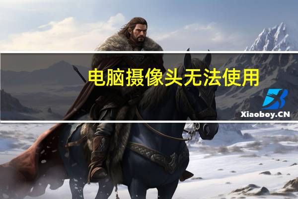 电脑摄像头无法使用