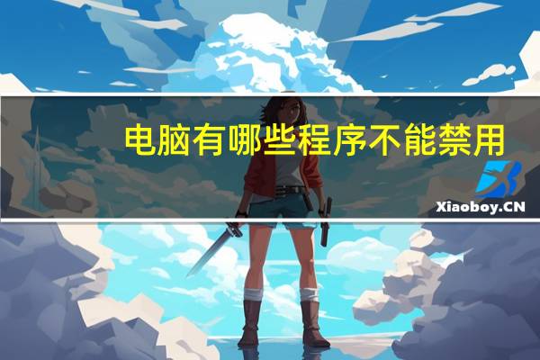 电脑有哪些程序不能禁用