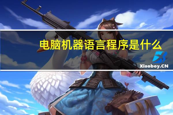电脑机器语言程序是什么