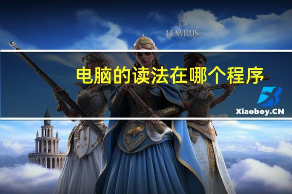 电脑的读法在哪个程序