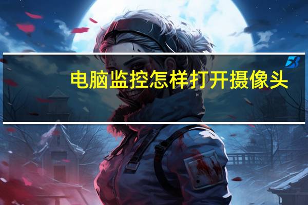电脑监控怎样打开摄像头