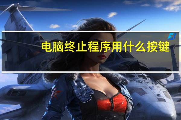 电脑终止程序用什么按键