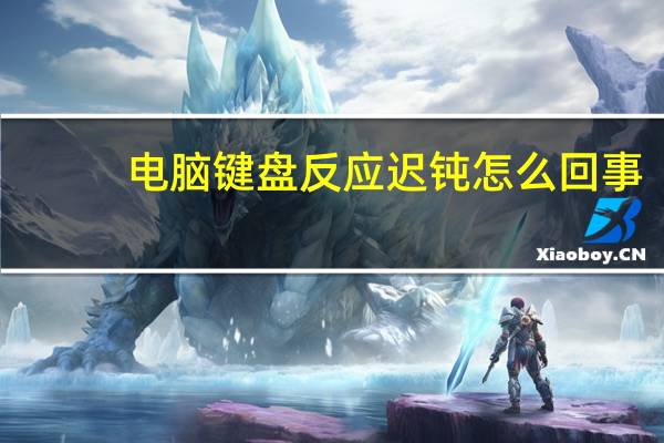 电脑键盘反应迟钝怎么回事