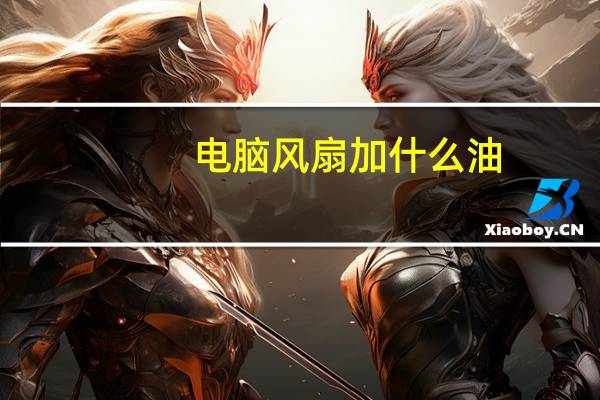电脑风扇加什么油