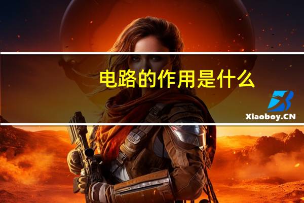 电路的作用是什么