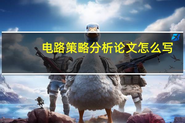 电路策略分析论文怎么写