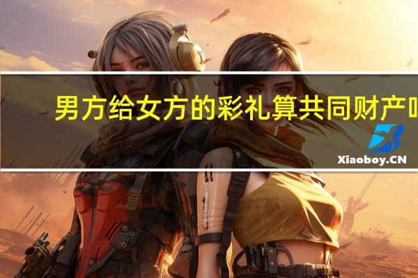 男方给女方的彩礼算共同财产吗