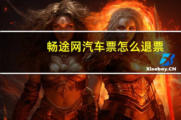 畅途网汽车票怎么退票