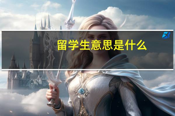 留学生意思是什么