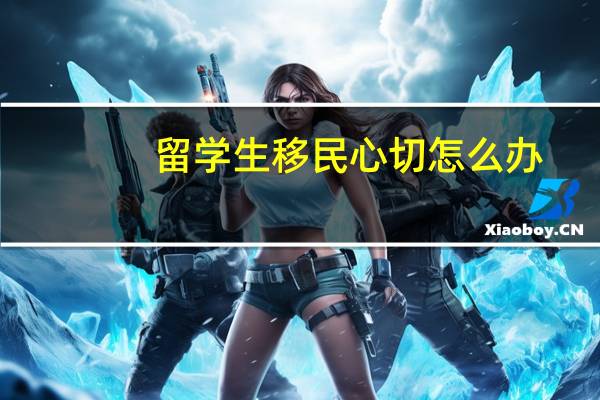 留学生移民心切怎么办