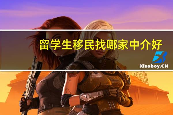 留学生移民找哪家中介好