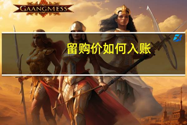 留购价如何入账