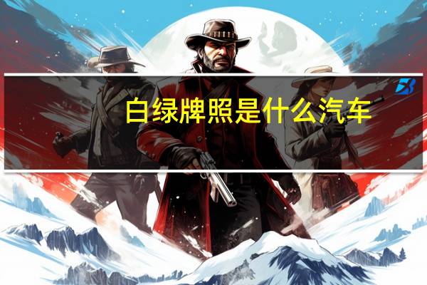 白绿牌照是什么汽车
