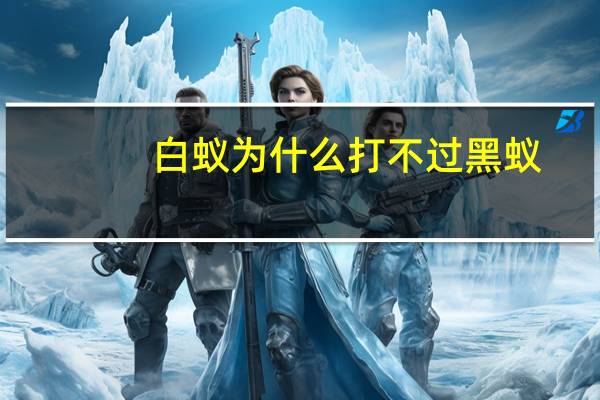 白蚁为什么打不过黑蚁