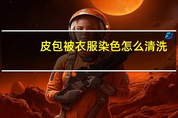 皮包被衣服染色怎么清洗