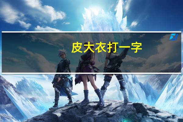 皮大衣打一字