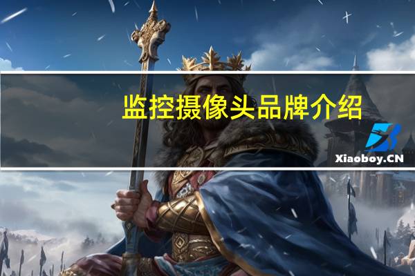 监控摄像头品牌介绍