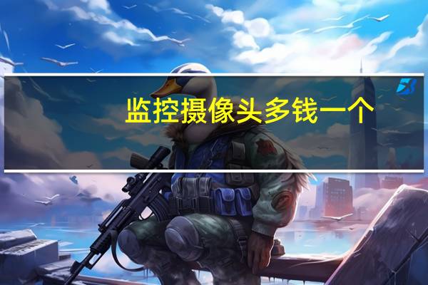 监控摄像头多钱一个
