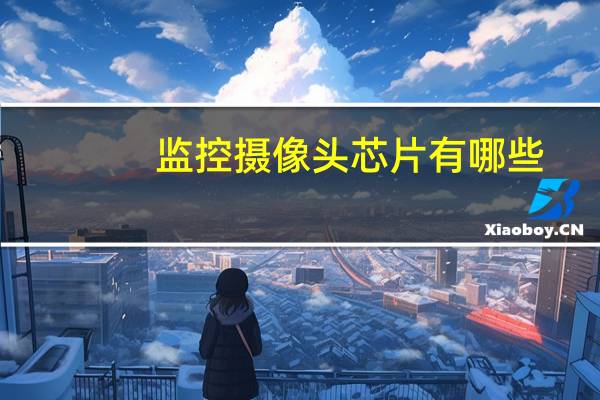 监控摄像头芯片有哪些