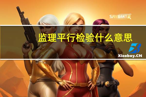监理平行检验什么意思
