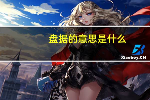 盘据的意思是什么