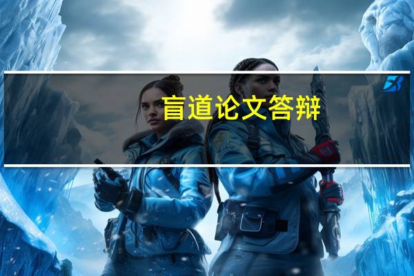 盲道论文答辩