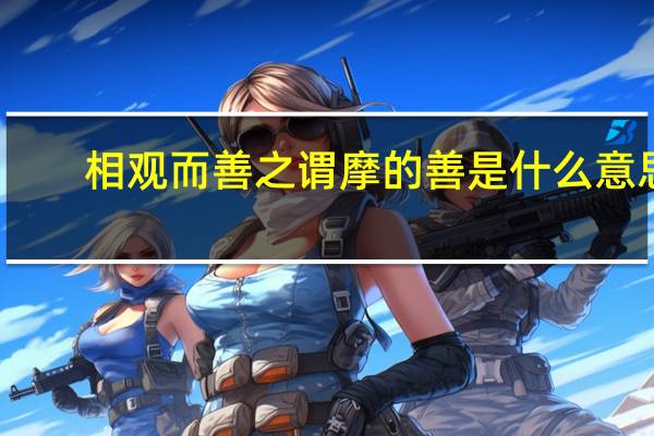 相观而善之谓摩的善是什么意思