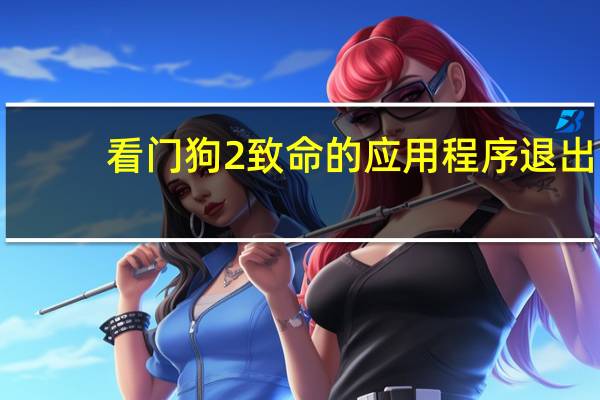 看门狗2致命的应用程序退出