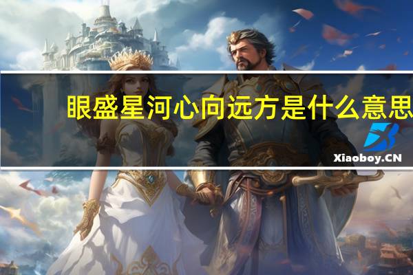 眼盛星河心向远方是什么意思