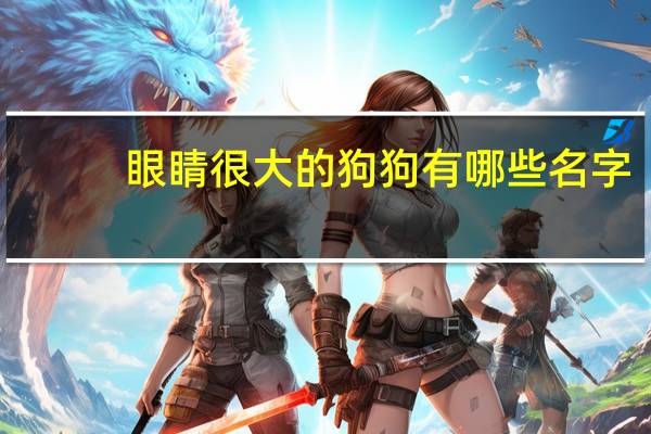 眼睛很大的狗狗有哪些名字