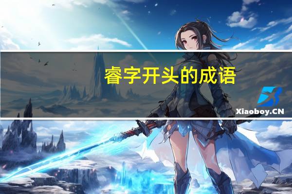 睿字开头的成语