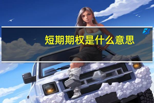 短期期权是什么意思