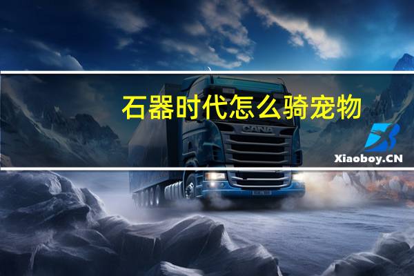 石器时代怎么骑宠物