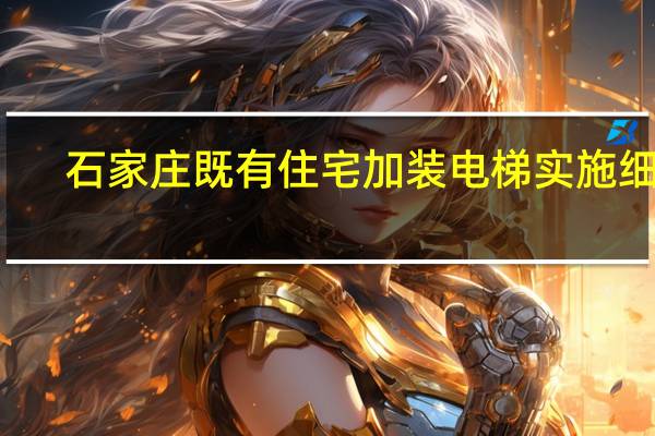 石家庄既有住宅加装电梯实施细则