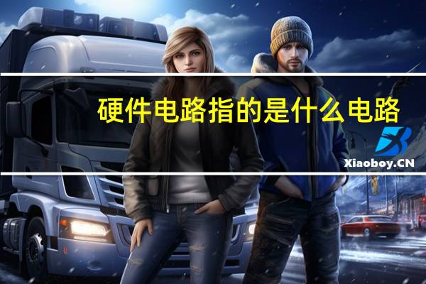 硬件电路指的是什么电路