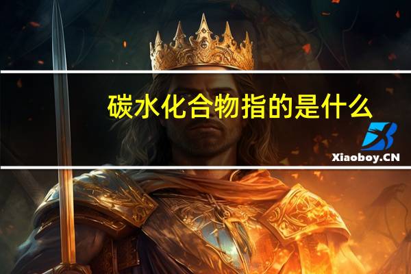 碳水化合物指的是什么