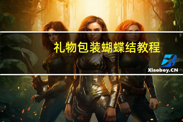 礼物包装蝴蝶结教程
