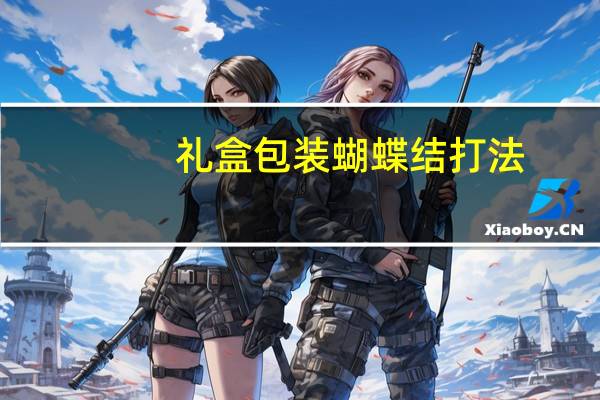 礼盒包装蝴蝶结打法