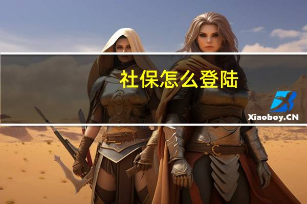 社保怎么登陆