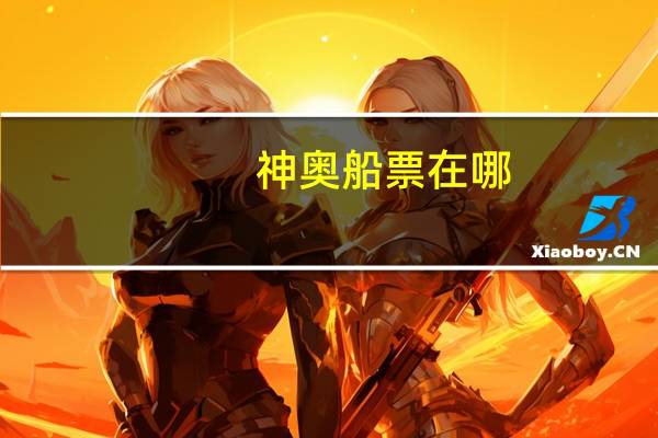 神奥船票在哪