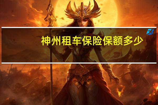 神州租车保险保额多少
