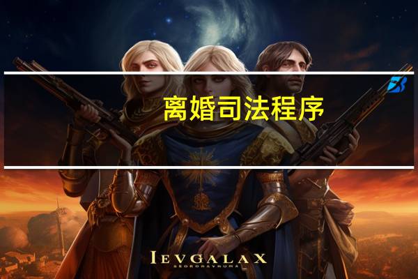 离婚司法程序